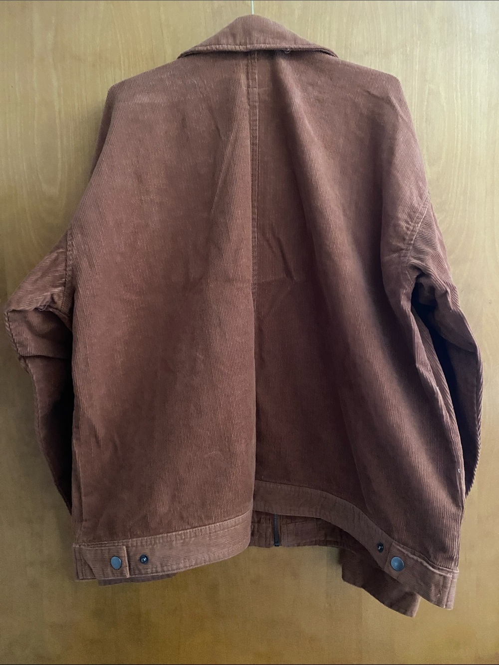 wild fable Men's Corduroy Zip Jacket - Rust Brown - Picture 3 of 5